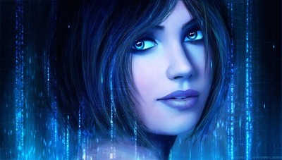 Halo Video Games Artwork Realistic Render Cortana Anime Poster 11x17in Wall Art