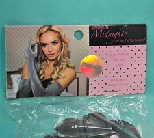 Brand New Seven'til Midnight Satin Opera Length Gray Gloves Style #40109
