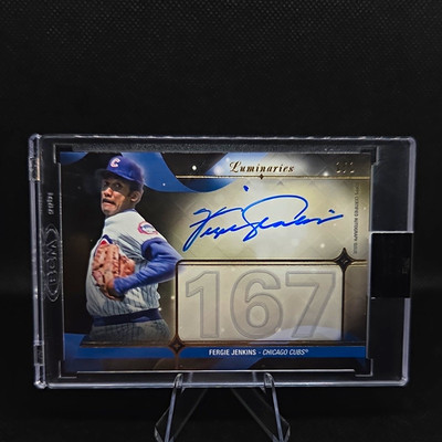 Topps 2022 Luminaries Fergie Jenkins Masters of the Mound Auto 1/1 MOMAR-FJ