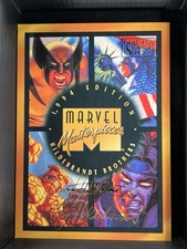 1994 Fleer Marvel Masterpieces Checklist Gold Foil Signature Series Wolverine