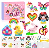Pitmt 10Mm BüGelperlen Groß Set, 1050 StüCk Xl Steckperlen 9 Farben Mit