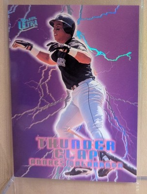 1996 Fleer Ultra THUNDER CLAP #9 Andres Galarraga Rockies RARE ICONIC INSERT