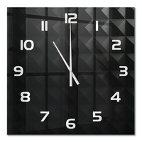 Glasuhr Glas-Wanduhr Aus Glas Abstraktion Hintergrund WeißE Zeiger 60X60 Cm