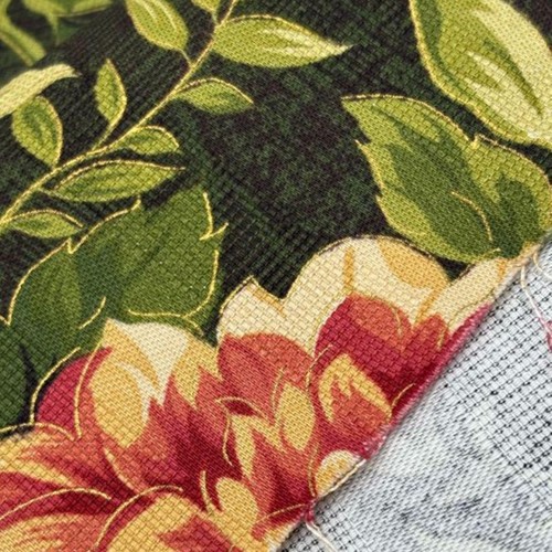 Richloom Vintage Floral HUNTER GREEN Home Decor Drapery Pillow Sewing Fabric BTY - Picture 9 of 10
