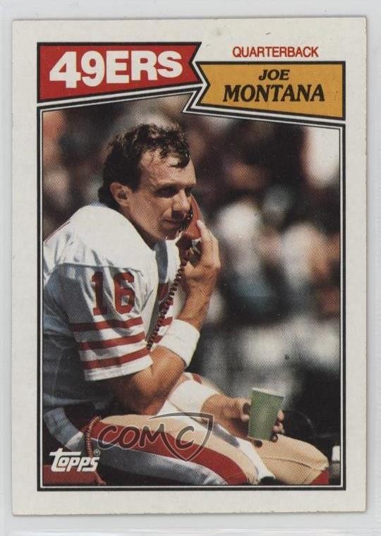 1987 Topps Joe Montana #112 HOF 0d22