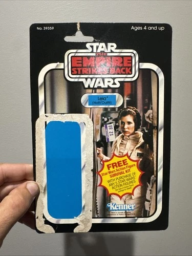Vintage Star Wars Kenner Leia (Hoth Outfit) Card Back 1980 Empire Strikes Back