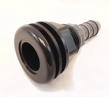 Lifegard Aquatics 3/4-Inch Slip Bulkhead Fit Kit with Insert, Black