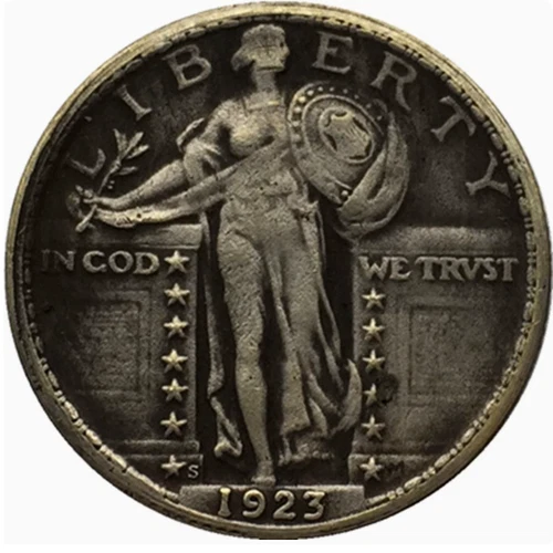 Exceptionally rare--1923-S Standing Liberty Quarter Avidly Pursued Choice-