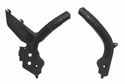 RACETECH Bi-Material Rahmenschutz Schwarz für KTM 250 EXC-F SIX DAYS 2020-23