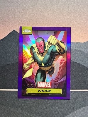 2024 Topps Chrome Marvel VISION #57 Purple Refractor /75  