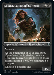 Safana, Calimport Cutthroat (Foil Etched) 496/1062 Commander Legends: Battle for Baldur's Gate