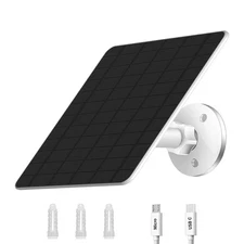 Solar Panel for Security Camera Outdoor, 5W Solar Panel Charger Compatible wi...