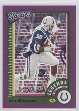 2022 Classics Legends Timeless Tributes Purple /50 Eric Dickerson #123 HOF 0nr3