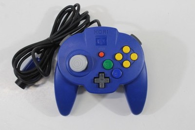 Hori Pad Mini Nintendo 64 Controller N64 Blue OEM Cord Damage Japan US Seller