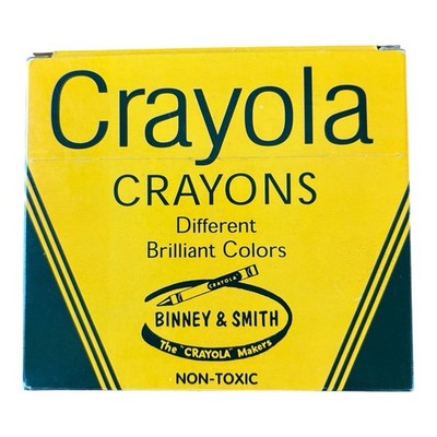 Hallmark 64 Crayola Crayons Box w/Built-In Sharpener 2008 Original Colors Unused