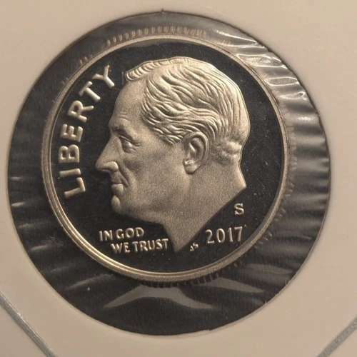 2017  S Silver Proof-Like Roosevelt Dime 90% SILVER DCAM + Buffalo Nickel 1927