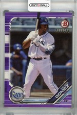 2019 Topps Bowman Draft Moises Gomez Paper Purple /250 Rays Card