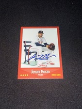 Jovani Moran Signed Boston Red Sox Card 