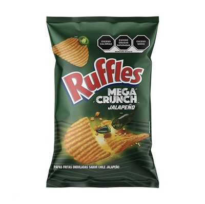 5X RUFFLES MEGA CRUNCH JALAPEÑO SABRITAS MEXICANAS (5 Paquetes