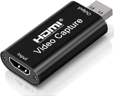 4K HDMI Video Capture Card, Cam Link Card Game Audio black 