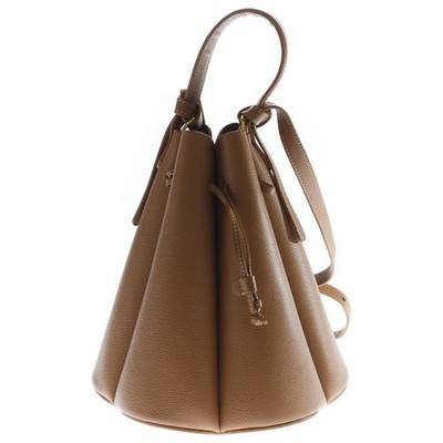 Polene Numero Yuit Hand Shoulder Bag Leather Gold Hardware Brown
