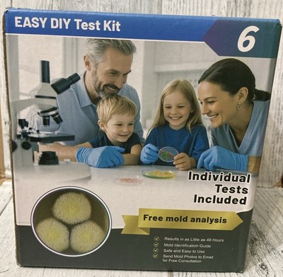 New Easy DIY Home Mold Test Kit 6 Count 48 Hour Rapid Result