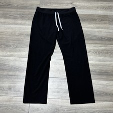 FIGS Livingston Mens Large Black Scrub Pants Drawstring Stretch Medical