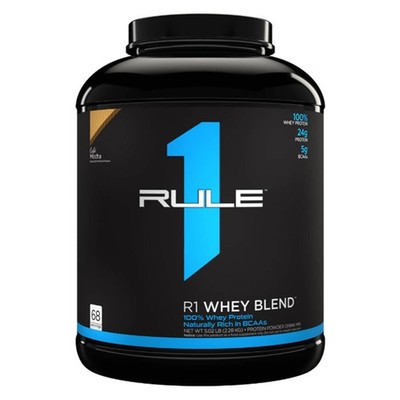 RULE 1 Whey Blend 68 serv Café Mocha 100% Whey Protein Blend 5.02lb
