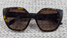 Gafas de sol Prada para mujer marrón tortuga ojo de gato lente degradada SPR 24X 52 mm