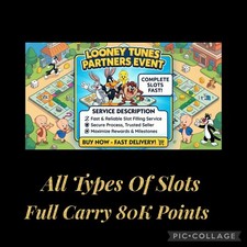 Monopoly Go Looney tunes Partners Event Full Carry 80K Points Rush Slots