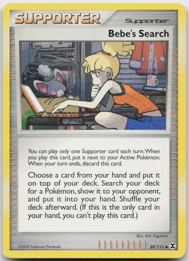 Bebe's Search 89/111 Uncommon Rising Rivals Pokemon MP