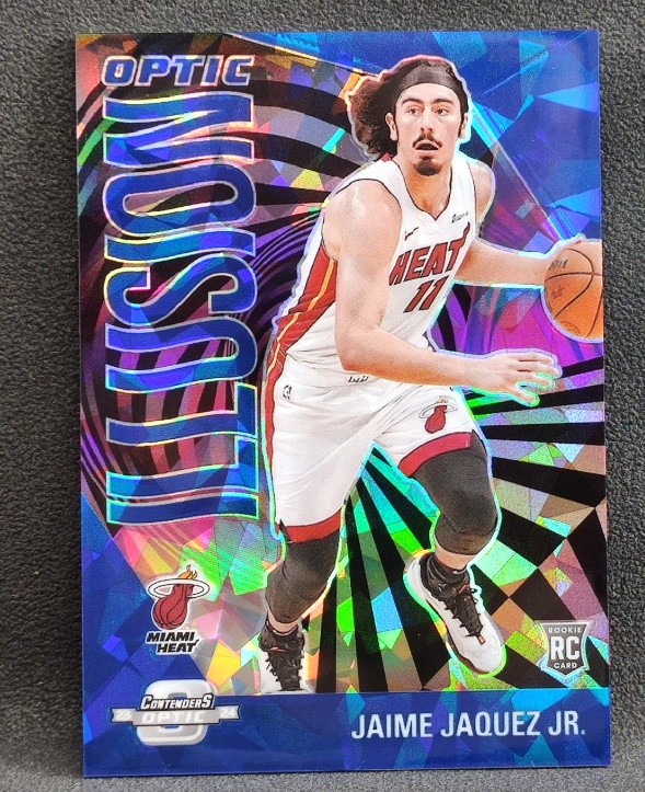 Jaime Jaquez Jr 2023-24 Panini Contenders Optic RC Illusion Blue Ice /75 #24