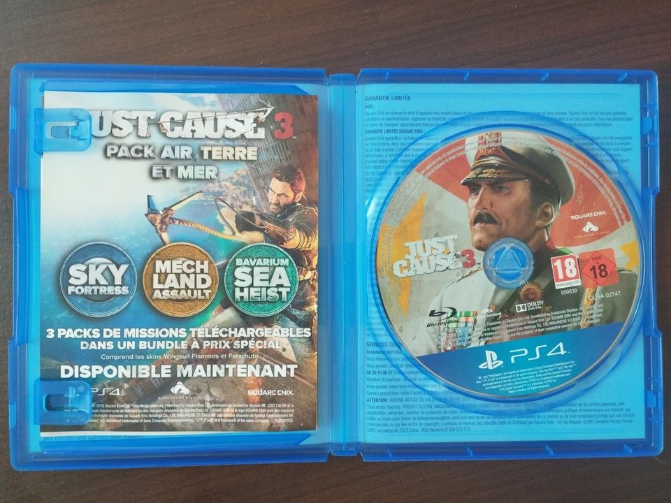 JUST CAUSE 3 SONY PLAYSTATION 4 PS4 PS5, photo 4 sur 5