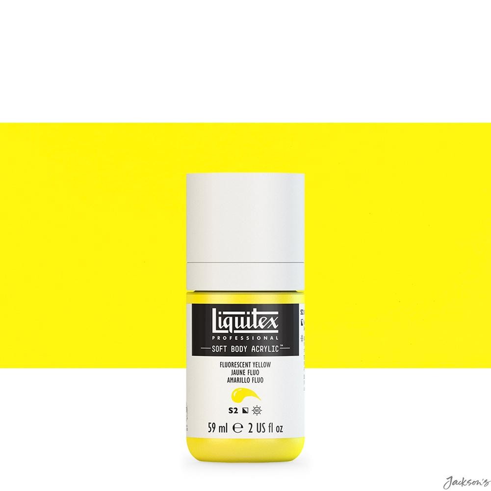 Liquitex Professional Soft Body Acrylic Paint 59ml Fluorescent Yellow For Art...