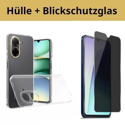 Hülle für Xiaomi Redmi A5 4G(Global Version 171,7mm) Handyhülle+Blickschutzglas