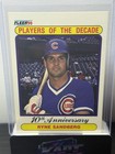 Front of 1990 Fleer - Players of the Decade Ryne Sandberg #625