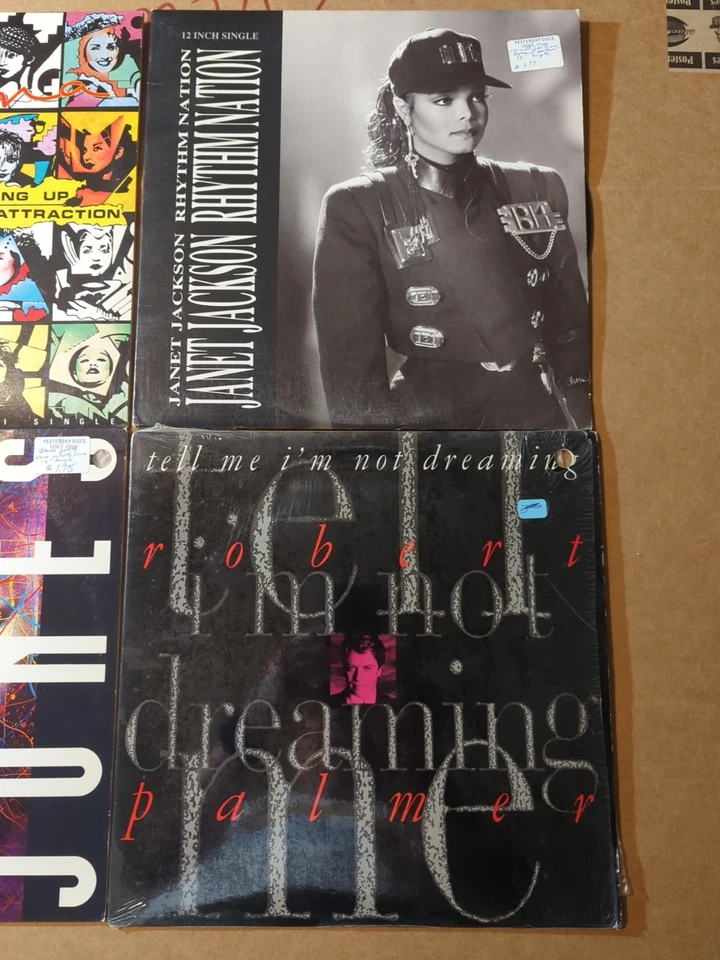 4 Lot 12-in Remix Madonna Janet Jackson Grace Jones Robert Palmer VG+ Vinyl LP Foto 3 de 4