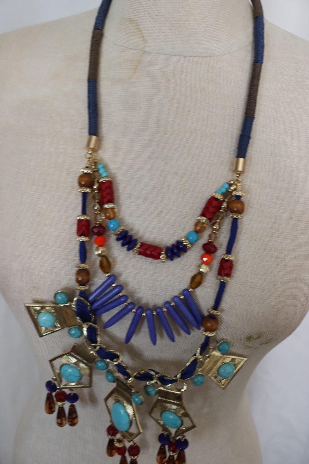 Statement Necklace Aztec Inspired (40) - image 4