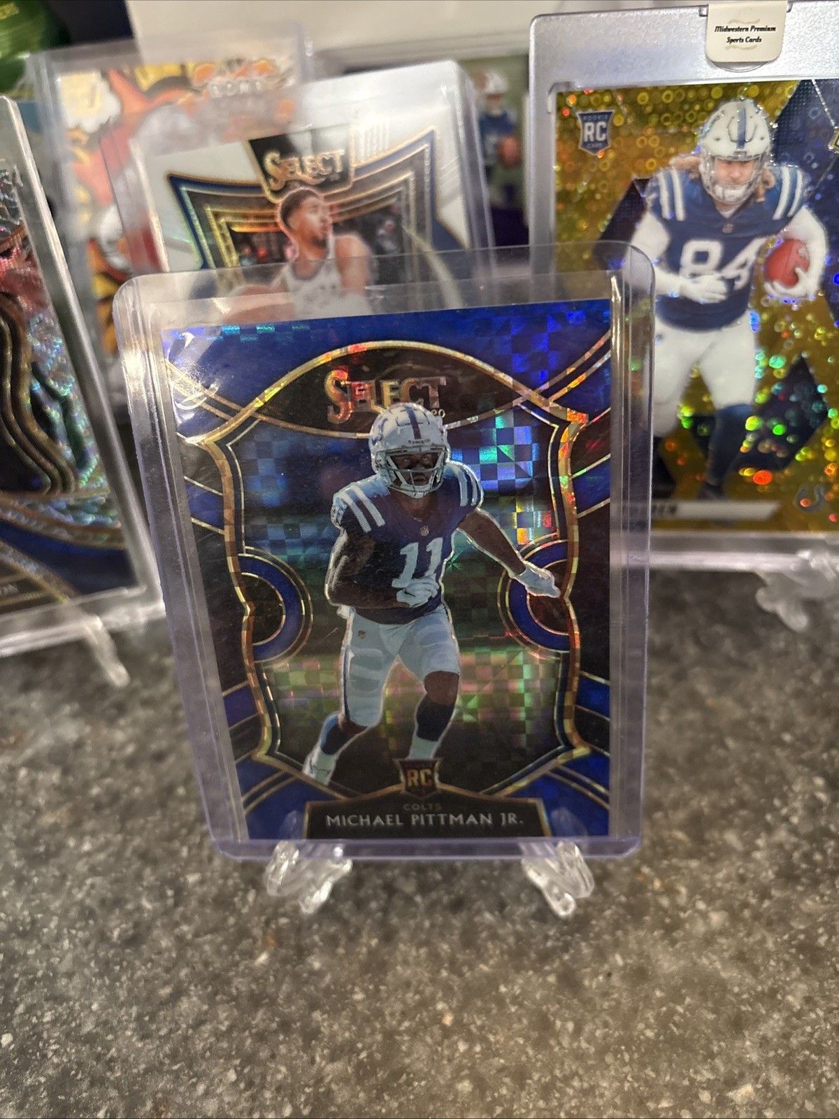 2020 Panini Select Michael Pittman Jr RC Concourse Blue Prism #066/175