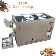 110VOutdoor Gas Coffee Nut Roaster Peanut Frying Machine Commercial Nut Roasting