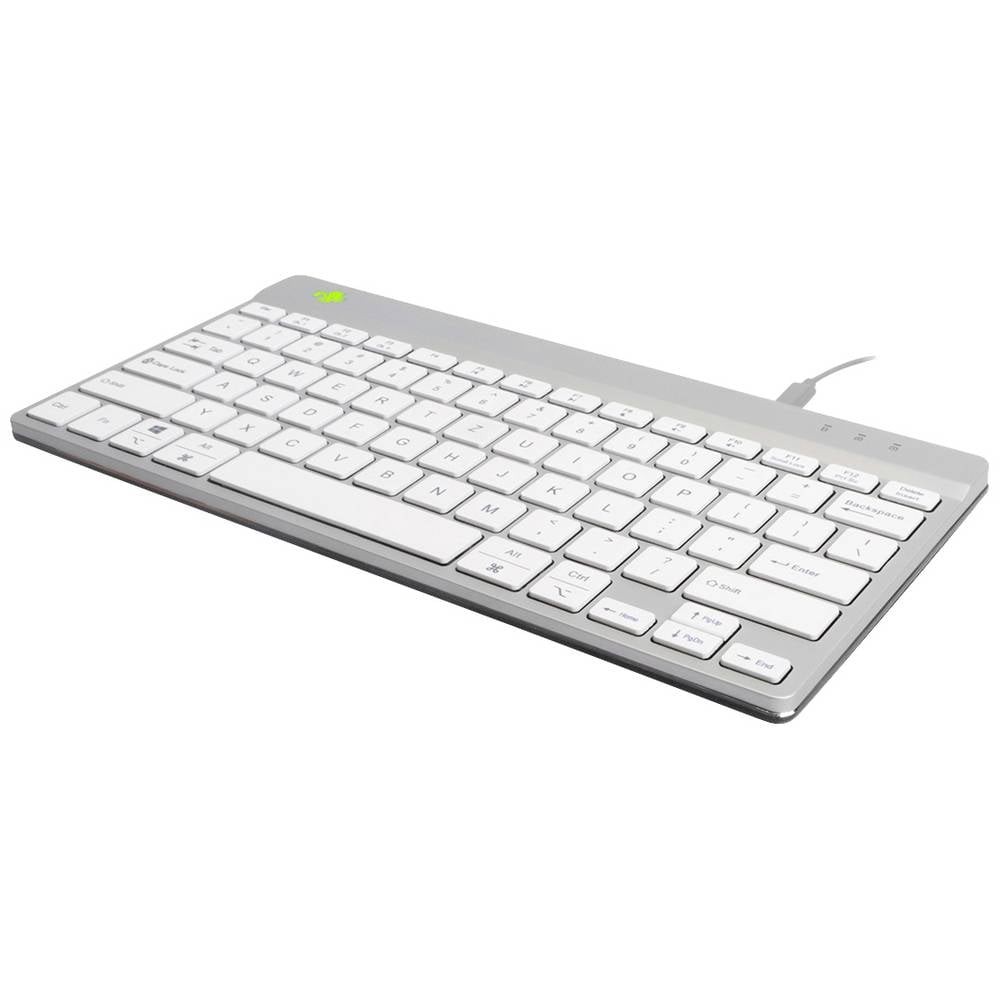 Clavier allemand QWERTZ filaire R-Go Tools Compact Break ultra-mince pour la dactylo