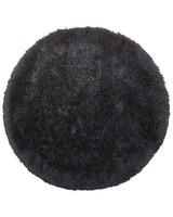 Eleganter Schwarzer Teppich Aus Polyester Hochflor Teppich 140 Cm Cide