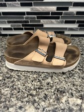 Papillio by Birkenstock Arizona Womens Chunky Sandals Taupe Sz 37 US 7 Platform