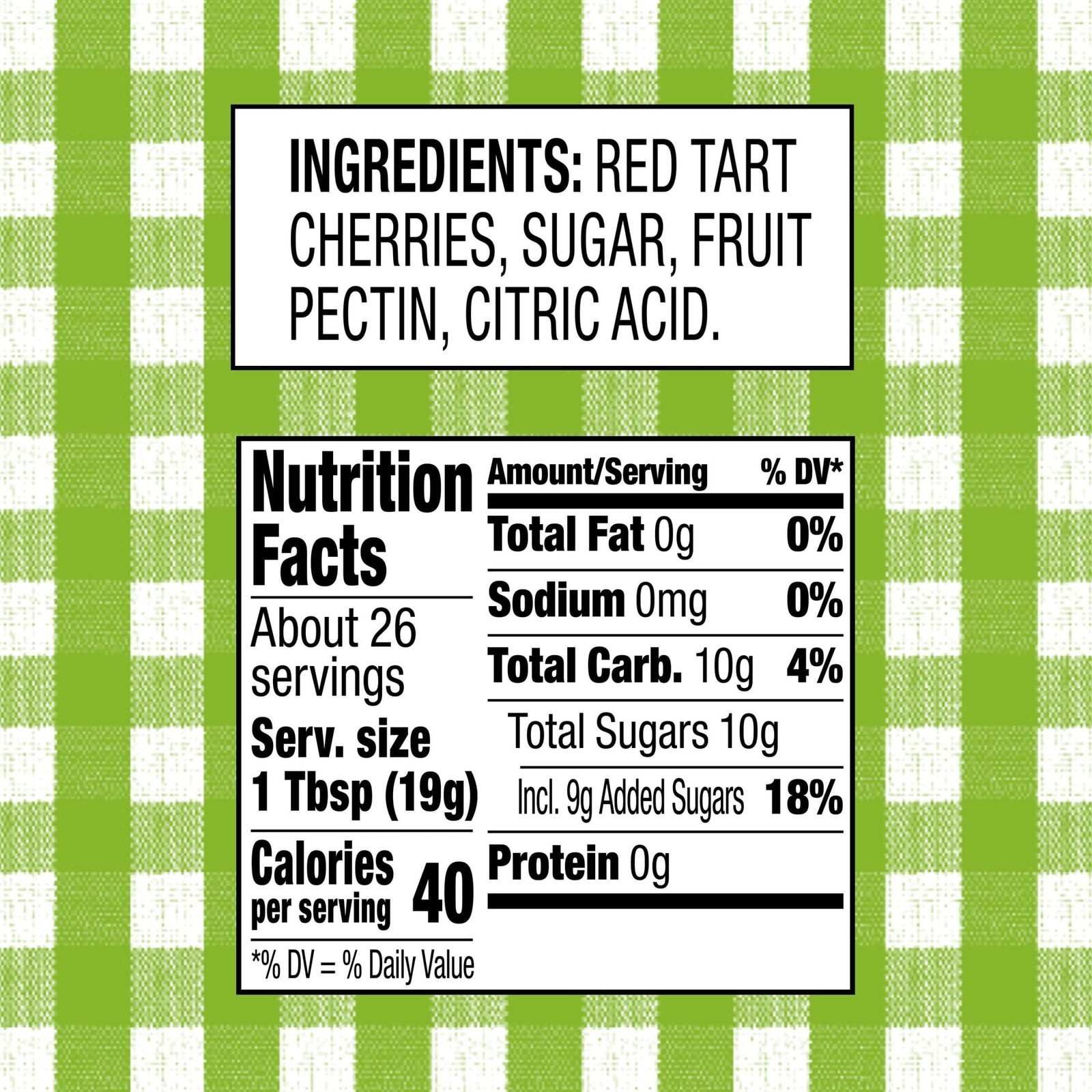 (4 pack) Smucker's Natural Red Tart Cherry Fruit Spread, 17.25 ozs