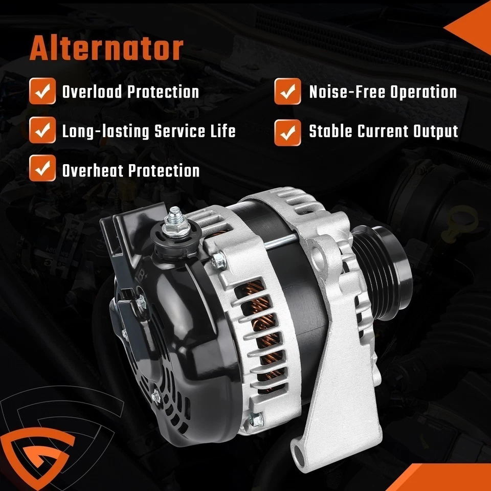 Alternador 14007 EE. UU. Para Chevrolet Silverado GMC Sierra 2014-2019 1500 5,3 L 6,2 L Foto 2 de 4