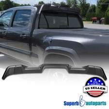 For 2016-2022 Toyota Tacoma Matte Black Rear Window Roof Top Spoiler Cab Wing