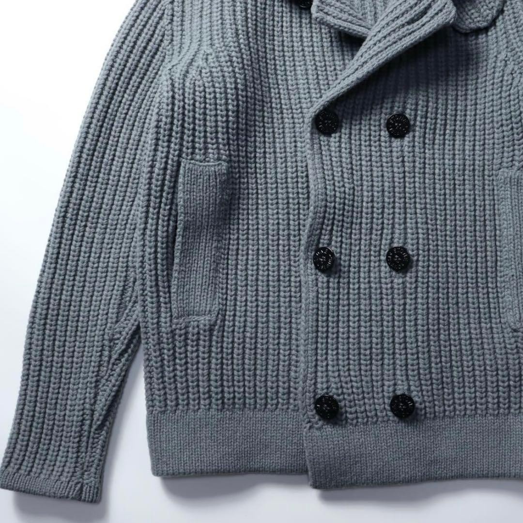 Stone Island Knit Coat Thick Ribbed Wool Used thumbnail 5
