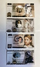 Star Wars Collectable Banknotes Set Of 4 Notes.