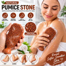 Pumice Stone for Feet 2-Sided Terra Cotta Foot Scrubber Professional Exfolia