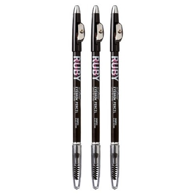 Ruby Kisses GoBrow Eyebrow Pencil, Sharpenable, Longwear, Long Lasting Eyebro...